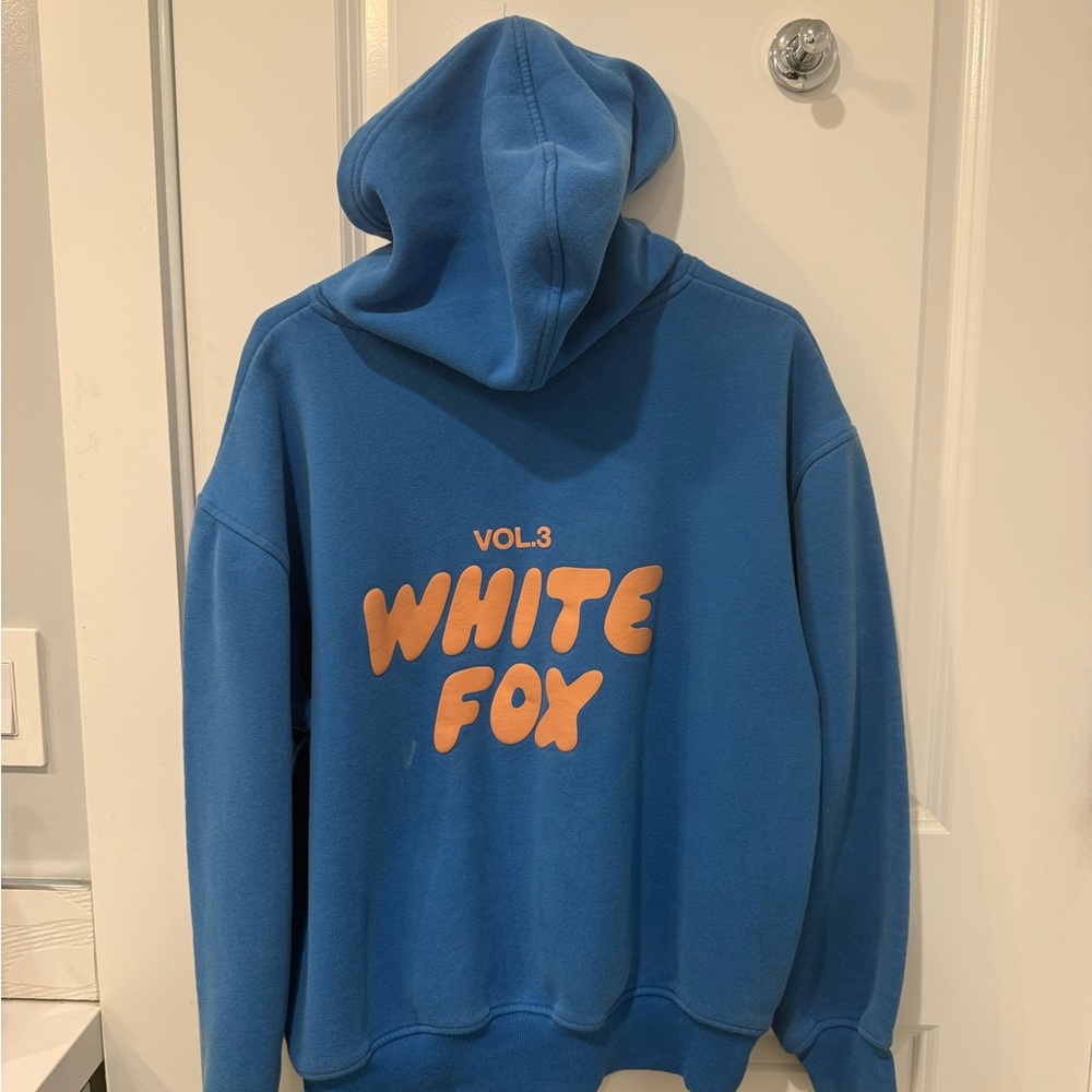 White Fox Boutique Blue Hoodie - Picture 3 of 5